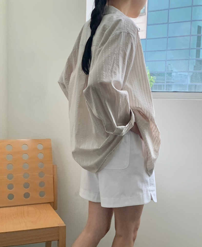 REGULARLY/PLACOR東大門㊣直郵女裝新品熱賣襯衫蕾絲衫透明條紋REGULARLY/PLACOR襯衫/蕾絲衫