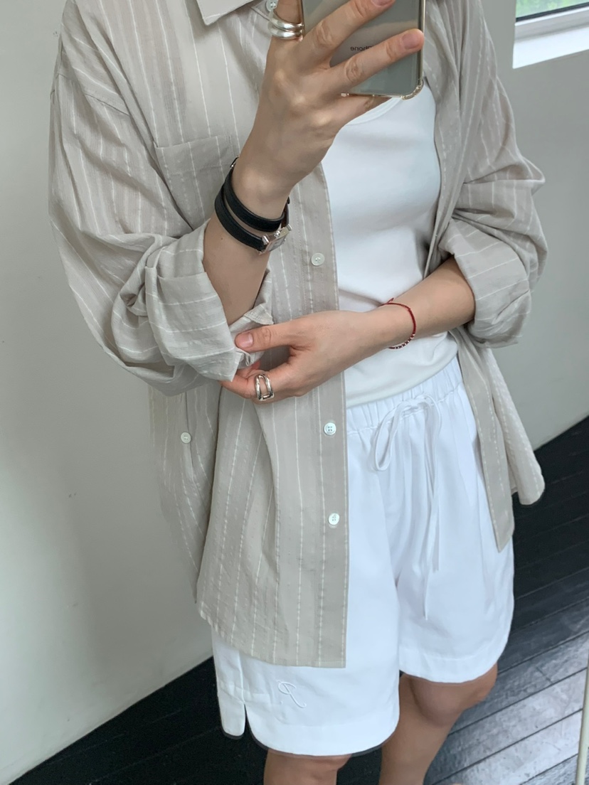 REGULARLY/PLACOR東大門㊣直郵女裝新品熱賣襯衫蕾絲衫透明條紋REGULARLY/PLACOR襯衫/蕾絲衫