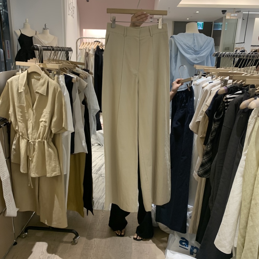 W AND J東大門㊣代購女士新款熱賣25春夏職業休閑人氣休閑褲W AND J休閑褲圖色2