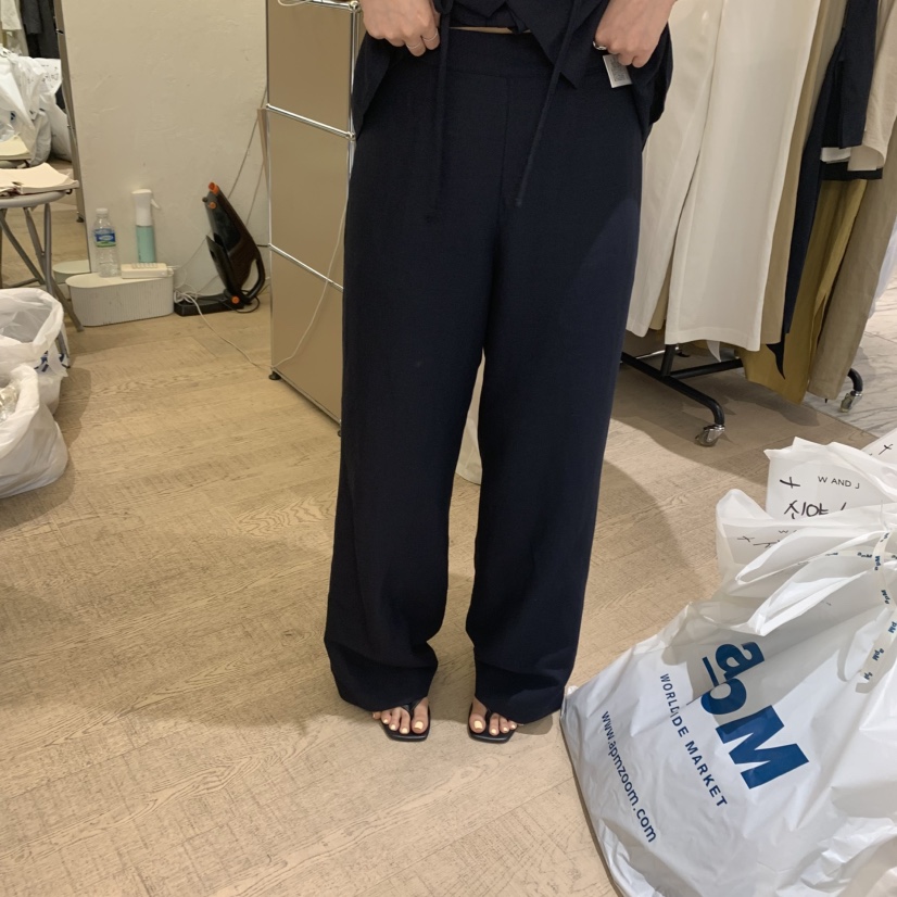 W AND J東大門㊣代購女裝新款熱賣人氣時尚真品25春夏休閑褲W AND J休閑褲圖色2
