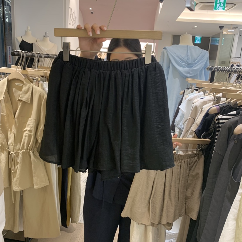 W AND J東大門㊣直郵女士新品推薦休閑時尚真品熱賣短褲亞麻W AND J短褲圖色2