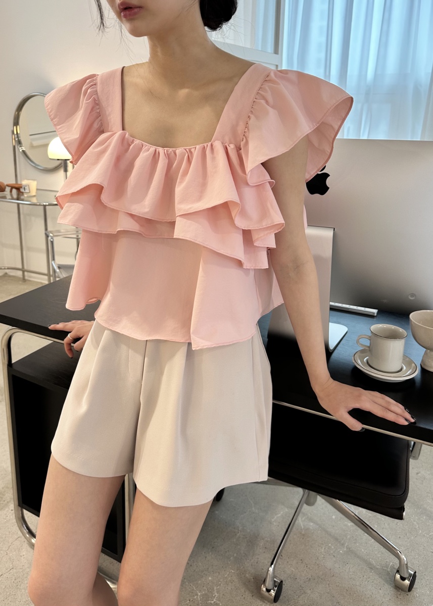 CLASSY-O東大門㊣代購女士新款職業推薦真品襯衫蕾絲衫荷葉邊CLASSY-O襯衫/蕾絲衫圖色2