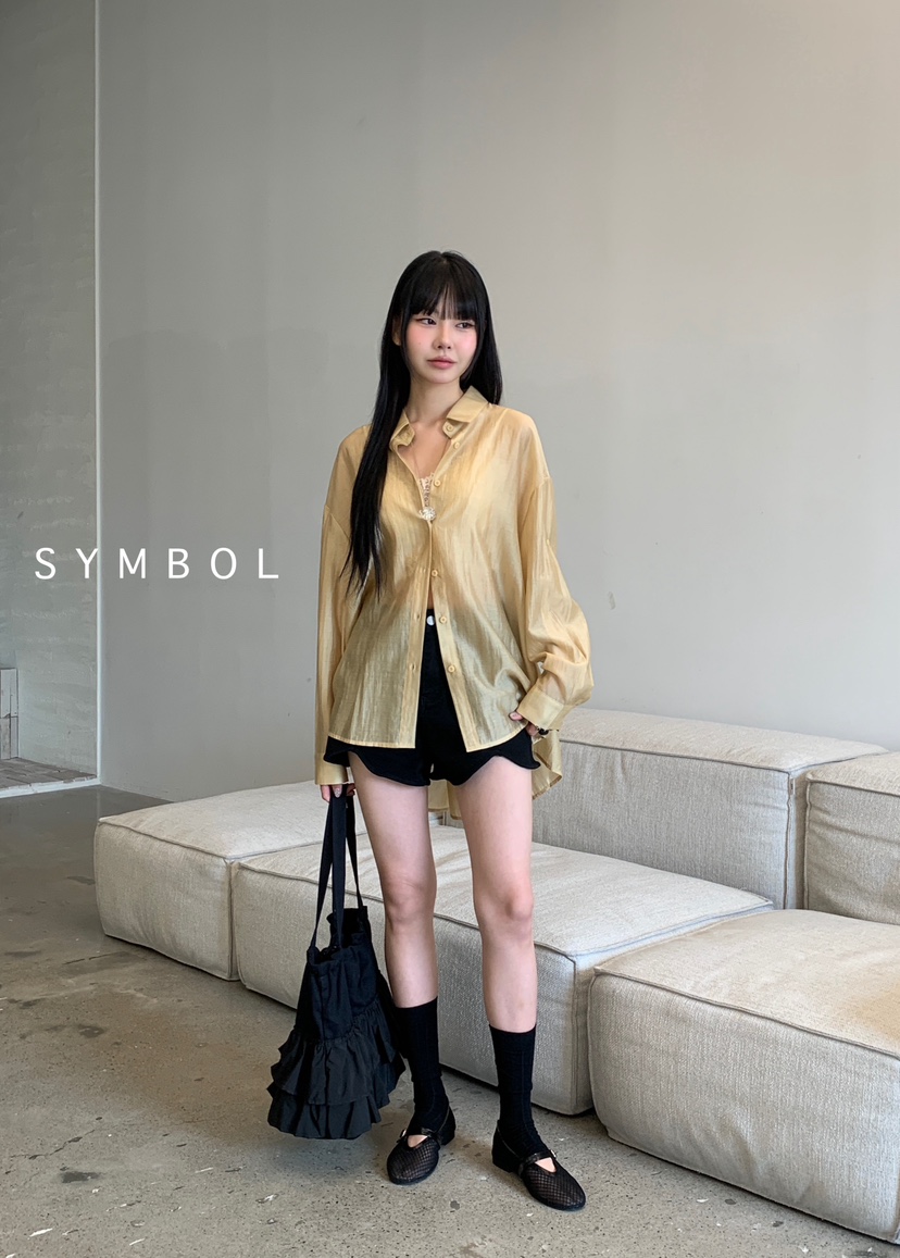 SYMBOL東大門㊣代購女裝新品推薦人氣熱賣真品休閑襯衫蕾絲衫SYMBOL襯衫/蕾絲衫