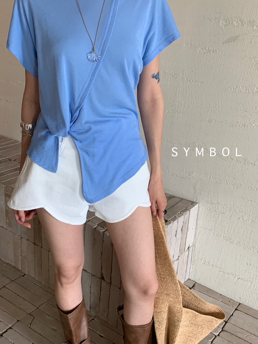 SYMBOL韓國代購㊣女裝新款人氣真品時尚熱賣25春夏休閑推薦T恤SYMBOLT恤