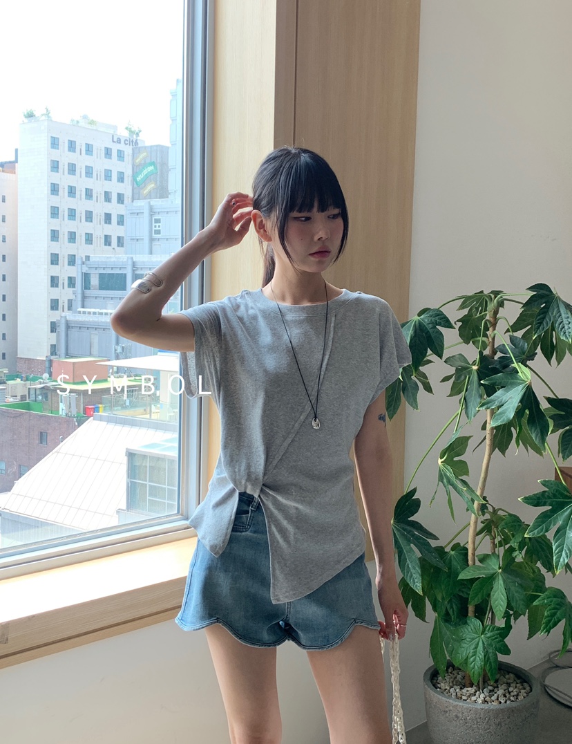 SYMBOL韓國代購㊣女裝新款人氣真品時尚熱賣25春夏休閑推薦T恤SYMBOLT恤