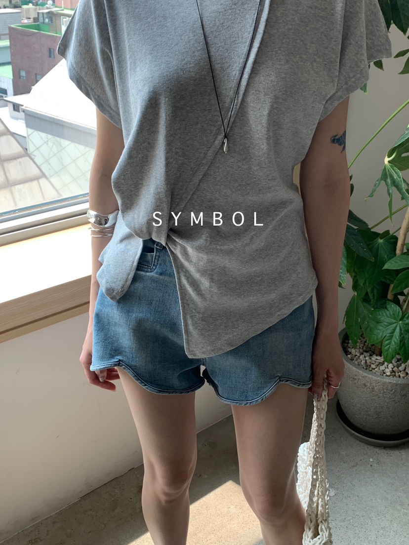 SYMBOL韓國代購㊣女裝新款人氣真品時尚熱賣25春夏休閑推薦T恤SYMBOLT恤