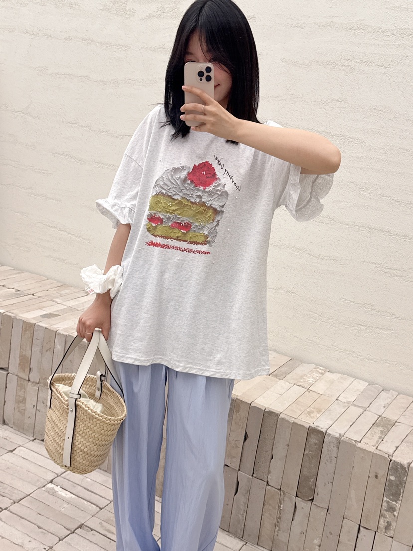 BE&BE東大門㊣實拍女裝新款時尚休閑人氣25春夏熱賣T恤BE&beT恤