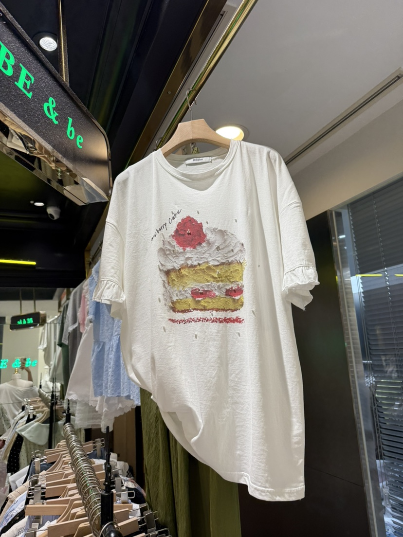 BE&BE東大門㊣實拍女裝新款時尚休閑人氣25春夏熱賣T恤BE&beT恤