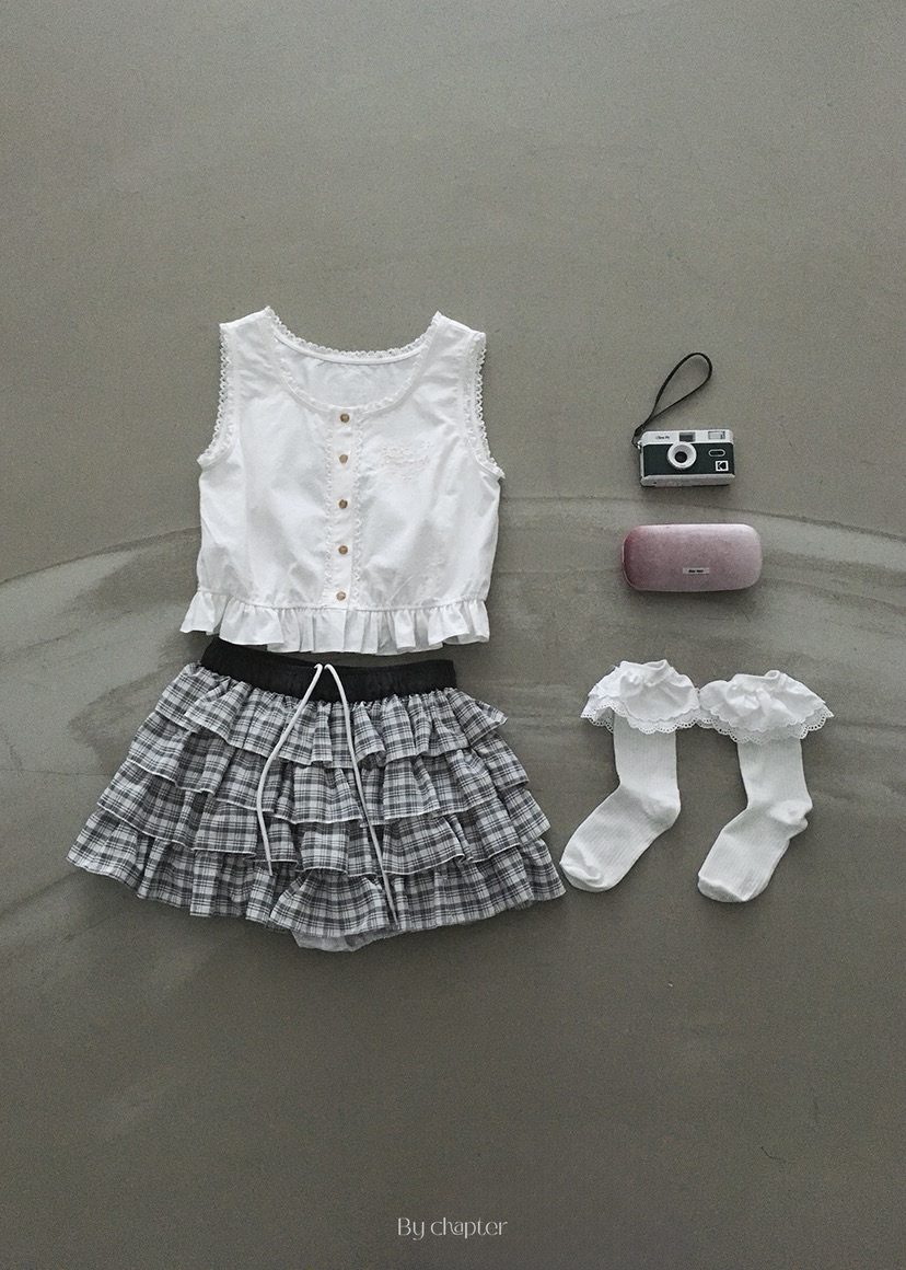 BY CHAPTER東大門㊣實拍女裝新品真品休閑時尚職業馬甲刺繡Chapter馬甲