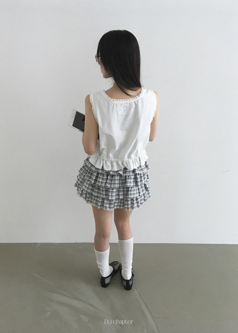 BY CHAPTER東大門㊣實拍女裝新品真品休閑時尚職業馬甲刺繡Chapter馬甲