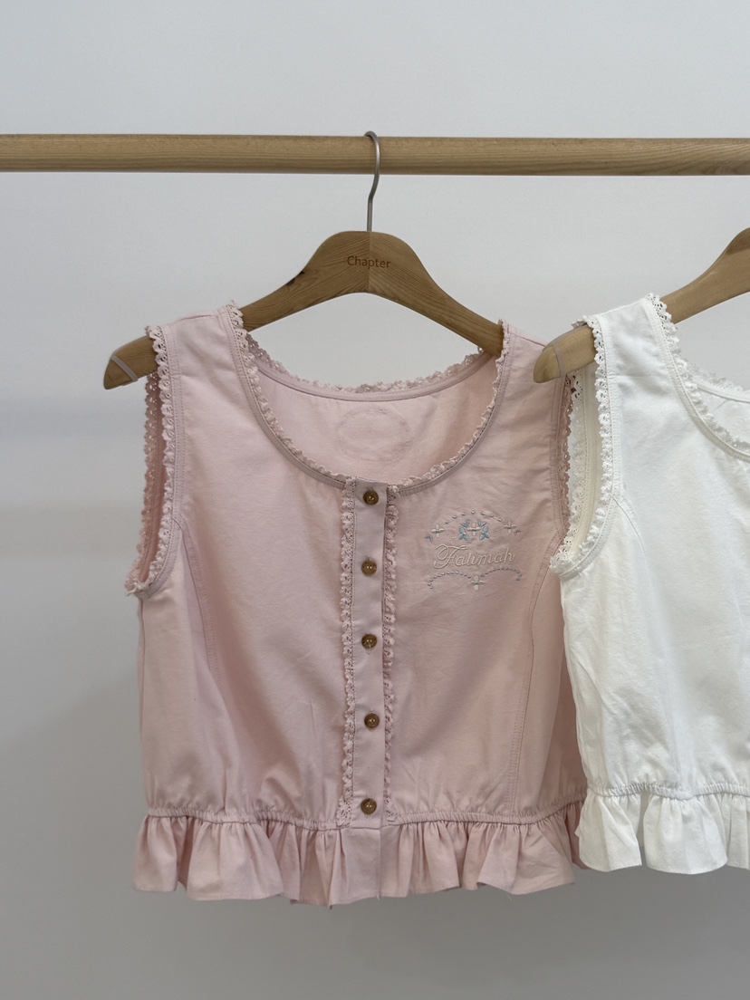 BY CHAPTER東大門㊣實拍女裝新品真品休閑時尚職業馬甲刺繡Chapter馬甲圖色2