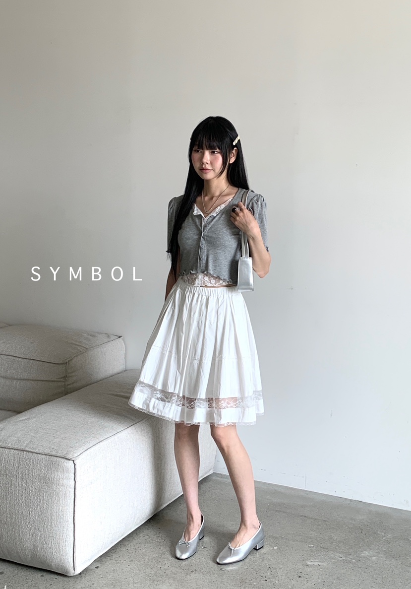 SYMBOL韓國直郵㊣女士新款熱賣時尚職業休閑T恤泡泡袖雙層開衫SYMBOLT恤