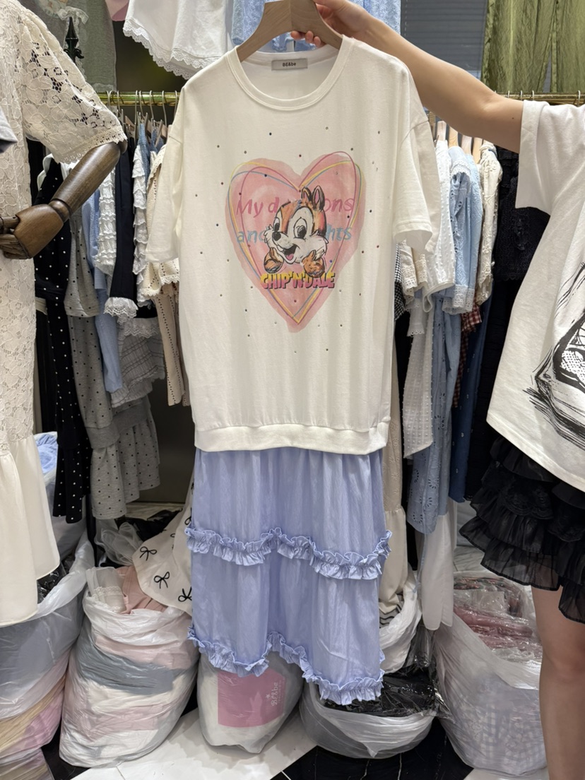 BE&BE東大門㊣直郵女裝新款真品25春夏休閑人氣連衣裙BE&be連衣裙圖色2