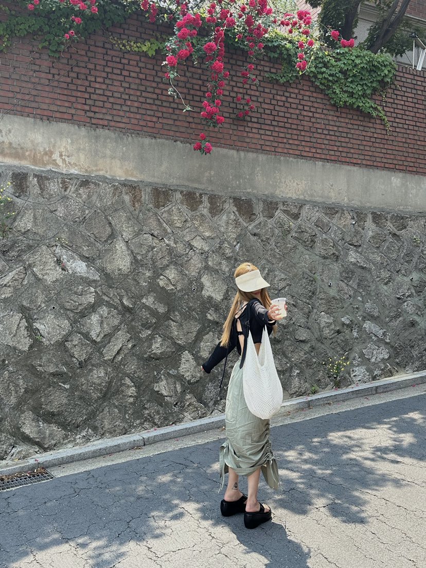 ZEROZERO韓國直郵㊣女士新品推薦休閑25春夏真品職業長裙工裝ZEROZERO長裙