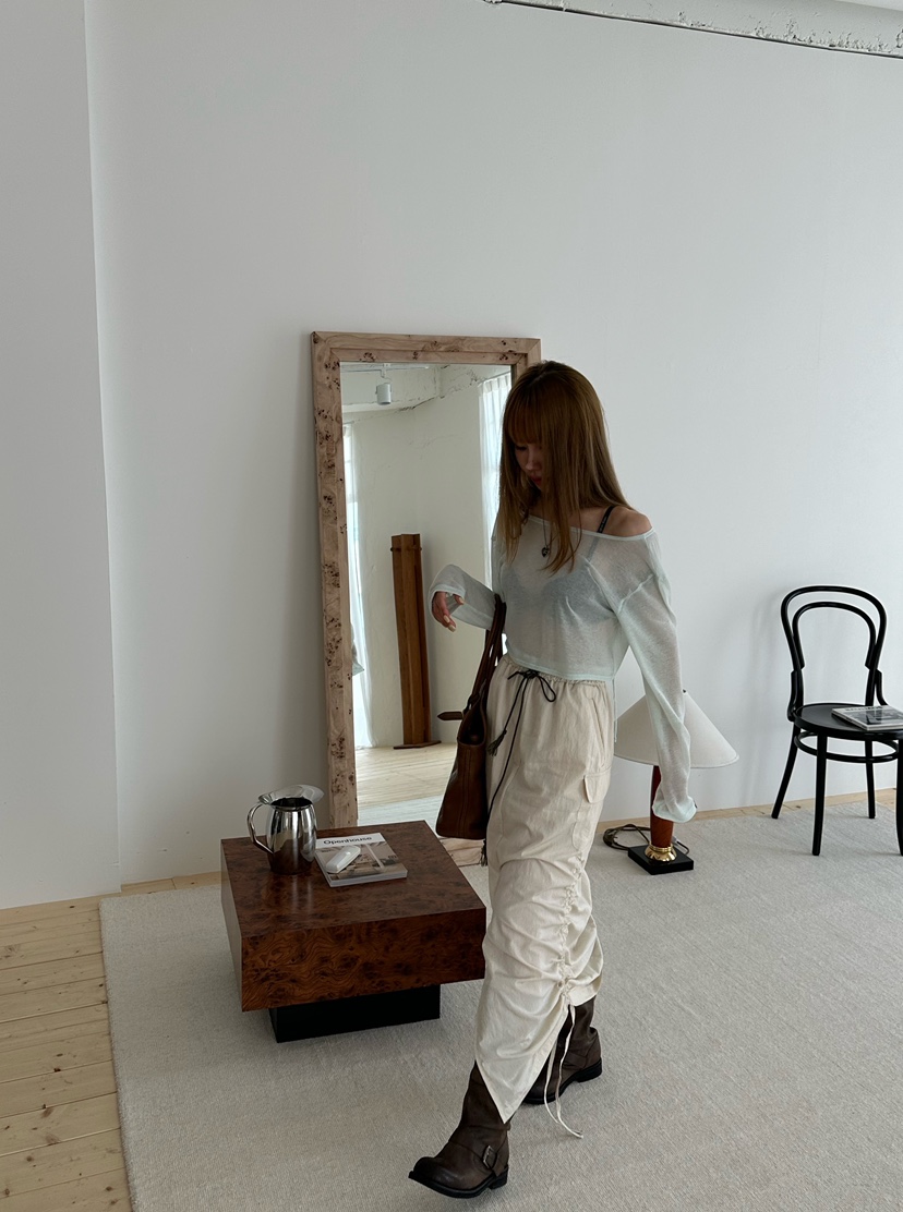 ZEROZERO韓國直郵㊣女士新品推薦休閑25春夏真品職業長裙工裝ZEROZERO長裙
