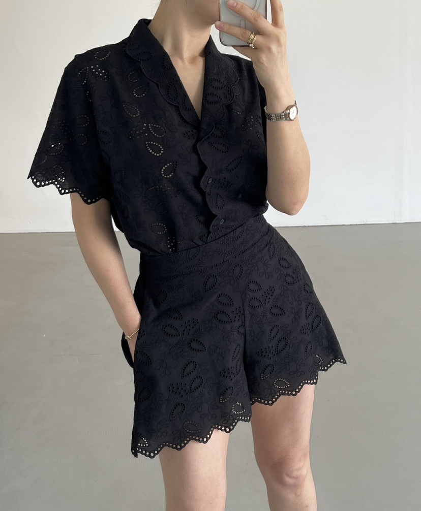 VERNI韓國代購㊣女士新款職業時尚25春夏推薦熱賣休閑套裝刺繡VERNI套裝