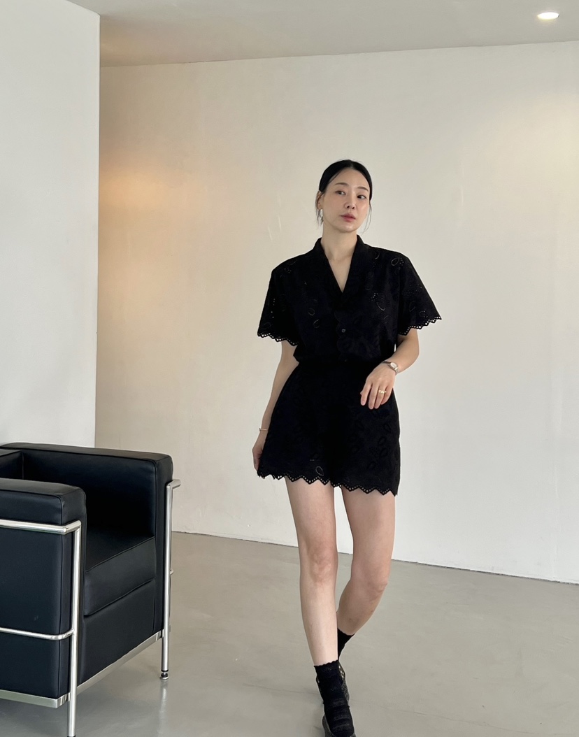 VERNI韓國代購㊣女士新款職業時尚25春夏推薦熱賣休閑套裝刺繡VERNI套裝