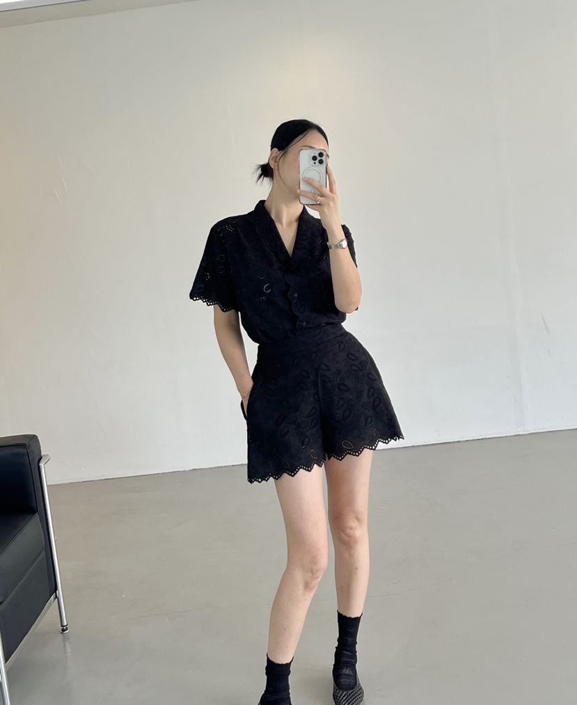 VERNI韓國代購㊣女士新款職業時尚25春夏推薦熱賣休閑套裝刺繡VERNI套裝