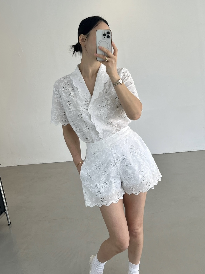 VERNI韓國代購㊣女士新款職業時尚25春夏推薦熱賣休閑套裝刺繡VERNI套裝