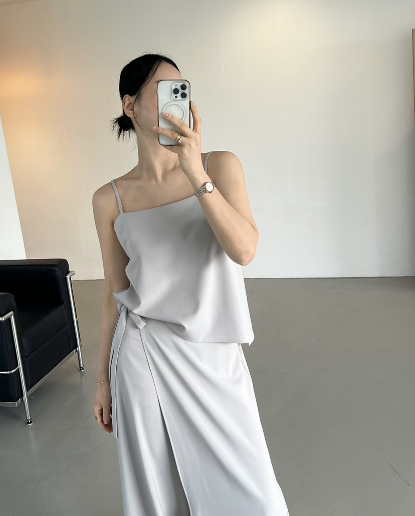 VERNI韓國代購㊣女裝新品熱賣時尚人氣職業25春夏休閑吊帶背心VERNI吊帶/背心