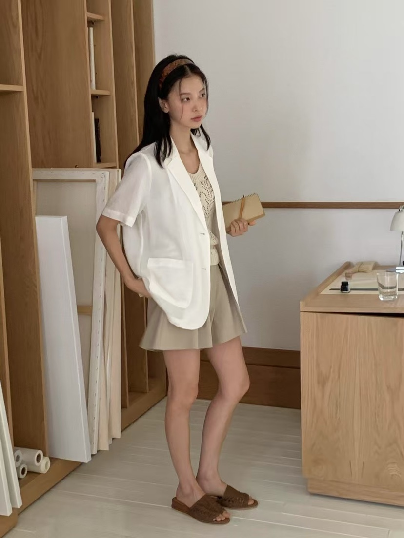 ANOU韓國代購㊣女裝新品時尚推薦休閑熱賣人氣真品25春夏夾克ANOU夾克