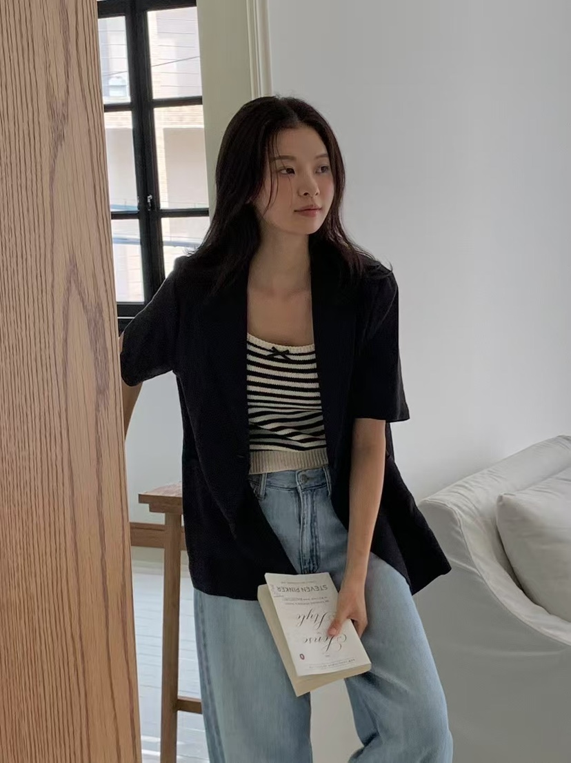 ANOU韓國代購㊣女裝新品時尚推薦休閑熱賣人氣真品25春夏夾克ANOU夾克