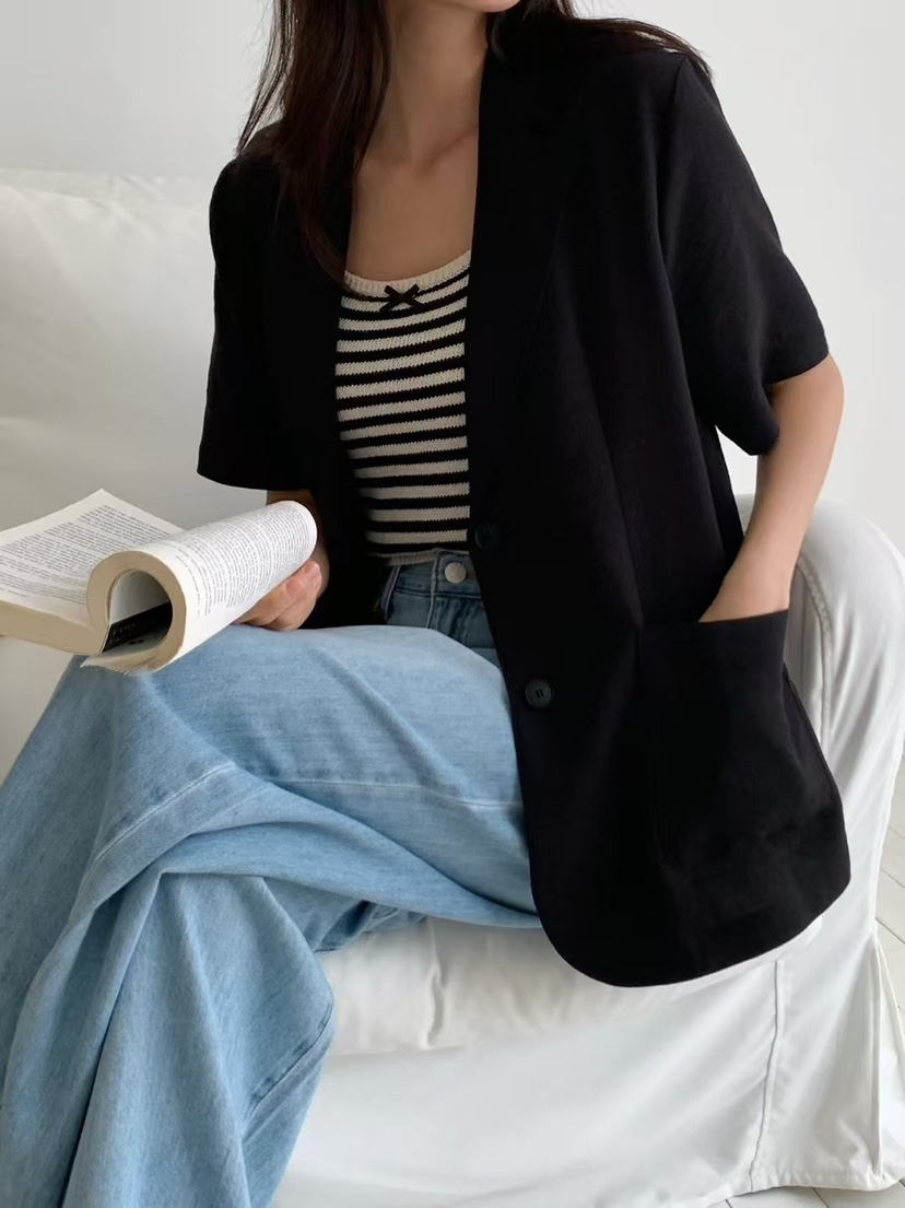 ANOU韓國代購㊣女裝新品時尚推薦休閑熱賣人氣真品25春夏夾克ANOU夾克