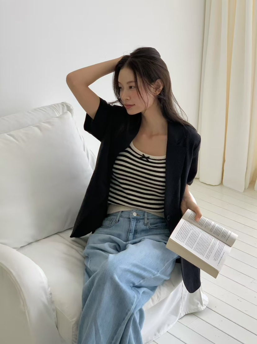 ANOU韓國代購㊣女裝新品時尚推薦休閑熱賣人氣真品25春夏夾克ANOU夾克