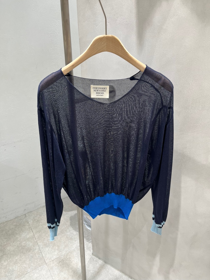 EVERCOMMERCE METICULOUSLY DESIGNED韓國代購㊣女士新款真品針織衫EVERCOMMERCE METICULOUSLY DESIGNED針織衫圖色3