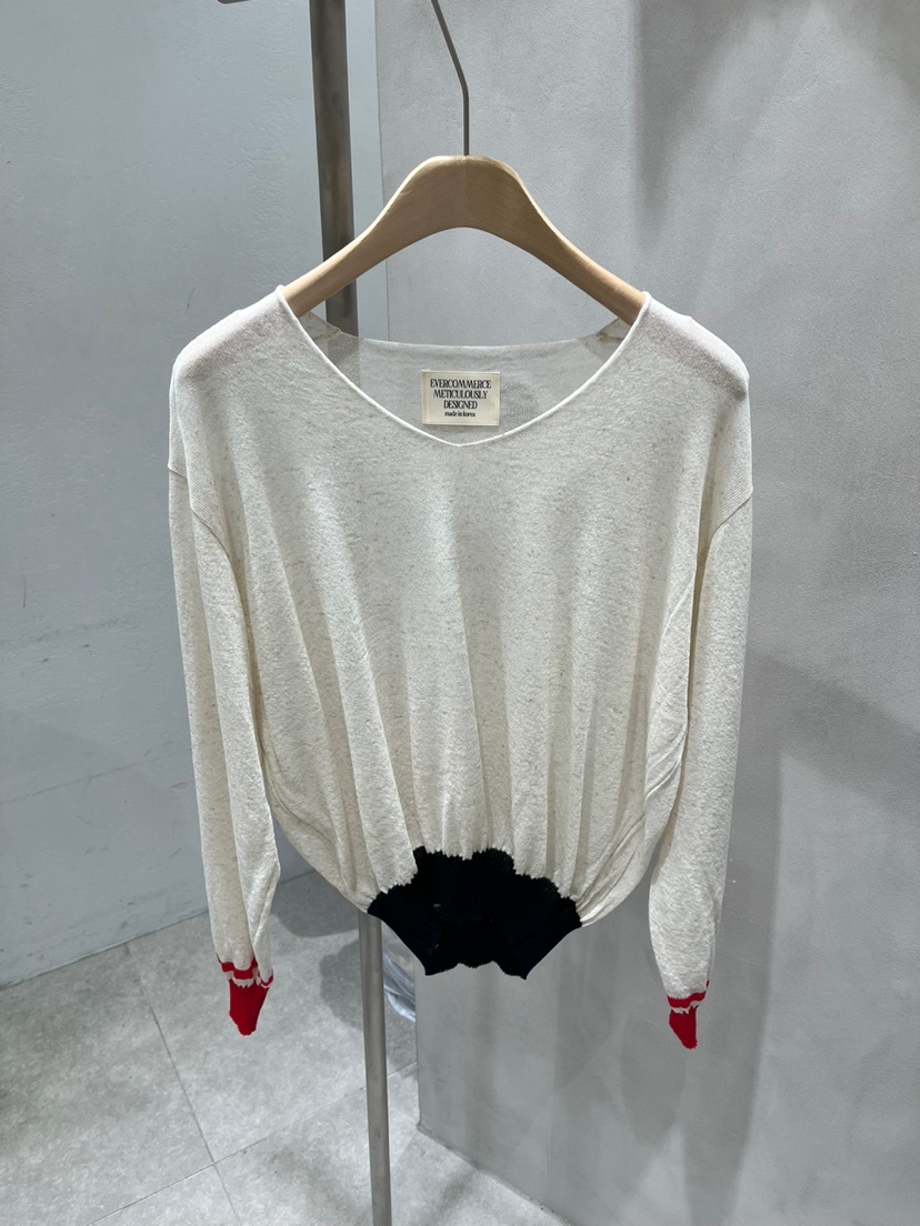 EVERCOMMERCE METICULOUSLY DESIGNED韓國代購㊣女士新款真品針織衫EVERCOMMERCE METICULOUSLY DESIGNED針織衫圖色4