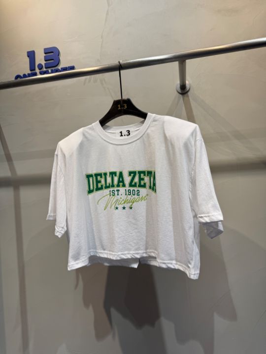 1.3東大門㊣實拍女士新品休閑職業推薦真品熱賣時尚T恤短款1.3T恤