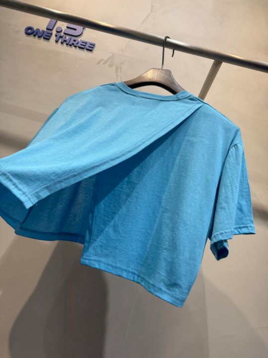 1.3東大門㊣實拍女士新品休閑職業推薦真品熱賣時尚T恤短款1.3T恤