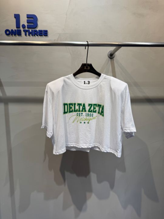 1.3東大門㊣實拍女士新品休閑職業推薦真品熱賣時尚T恤短款1.3T恤圖色3