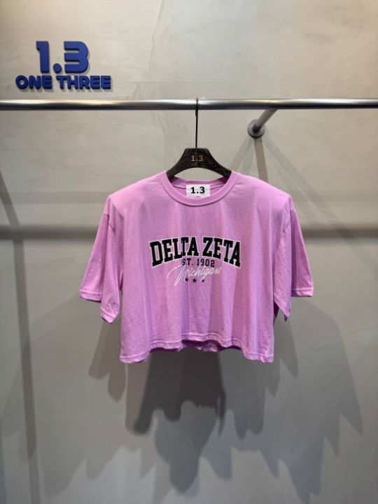 1.3東大門㊣實拍女士新品休閑職業推薦真品熱賣時尚T恤短款1.3T恤圖色4