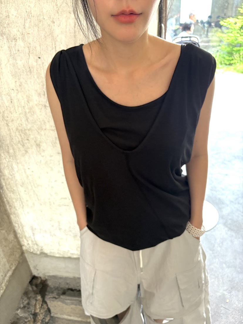 FRANC—L東大門㊣實拍女裝新款推薦職業25春夏休閑吊帶背心FRANC吊帶/背心