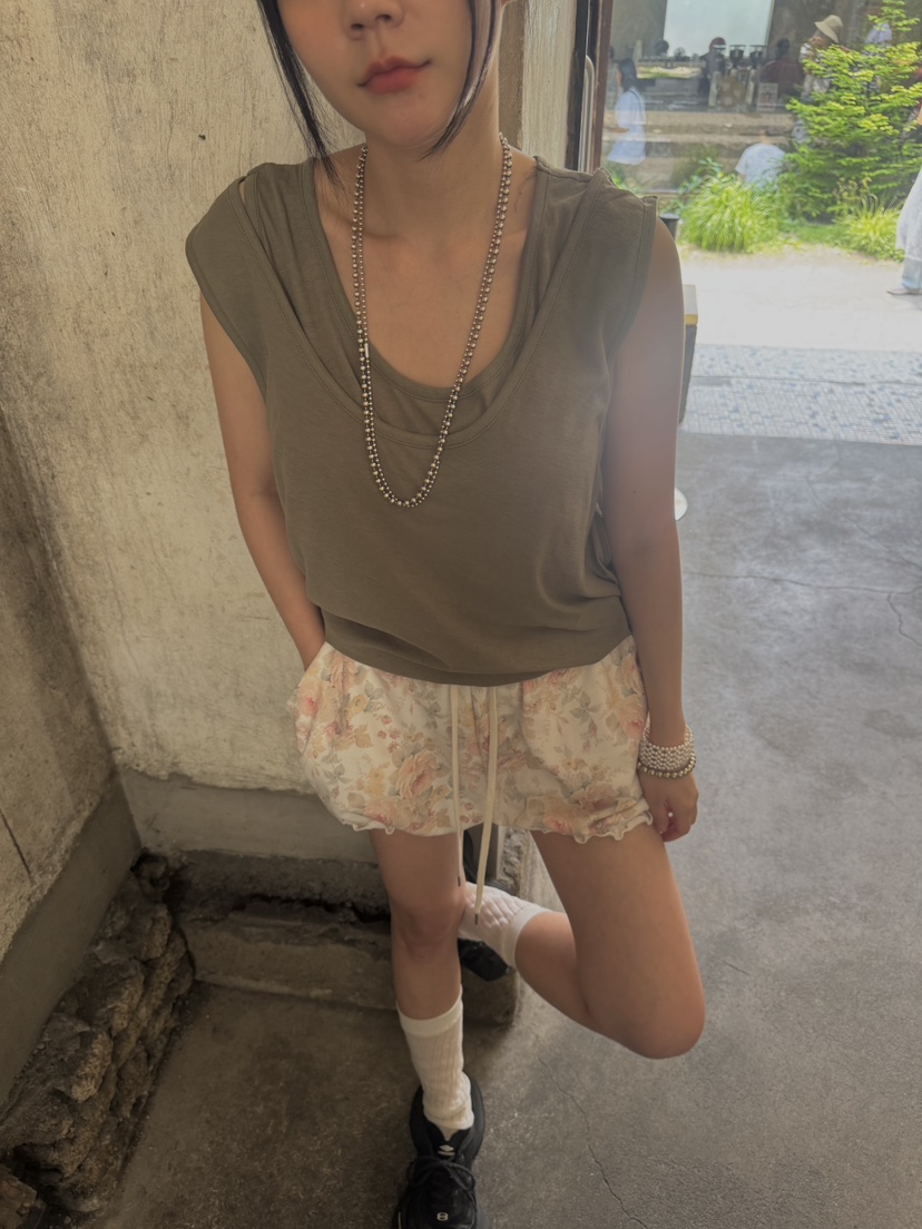 FRANC—L東大門㊣實拍女裝新款推薦職業25春夏休閑吊帶背心FRANC吊帶/背心