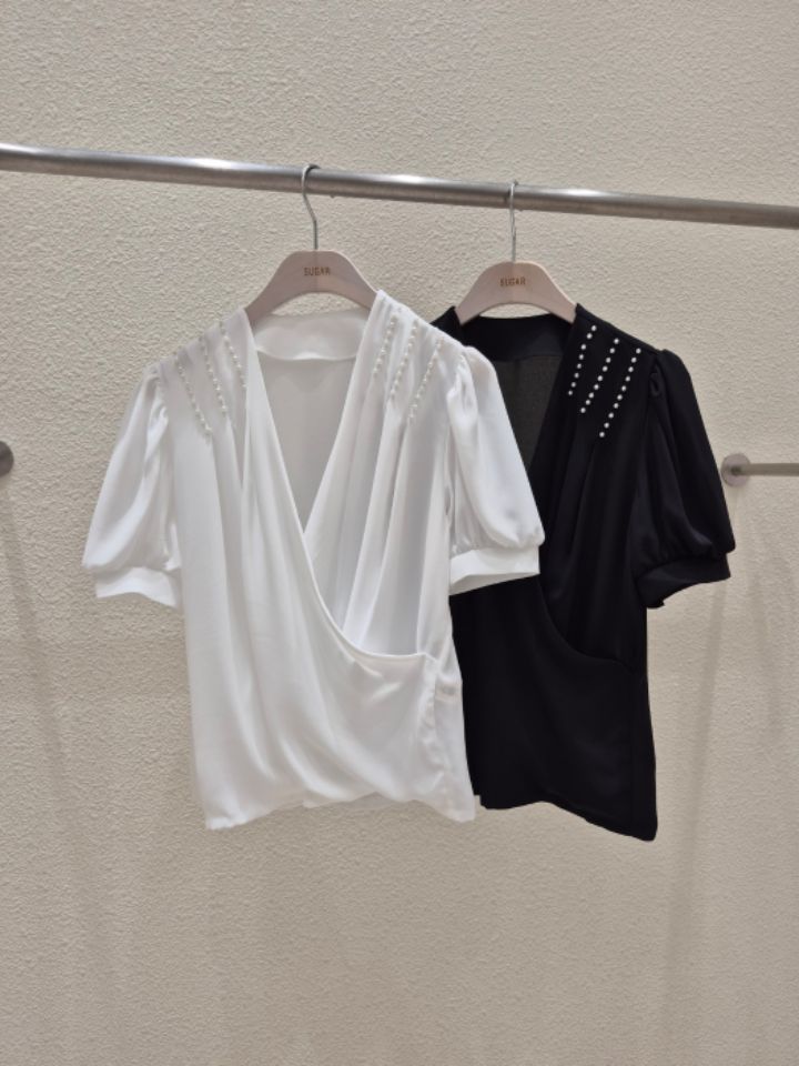 火Ⅱ-화투-T東大門㊣代購女裝新品25春夏人氣休閑襯衫蕾絲衫火Ⅱ襯衫/蕾絲衫圖色2左二色