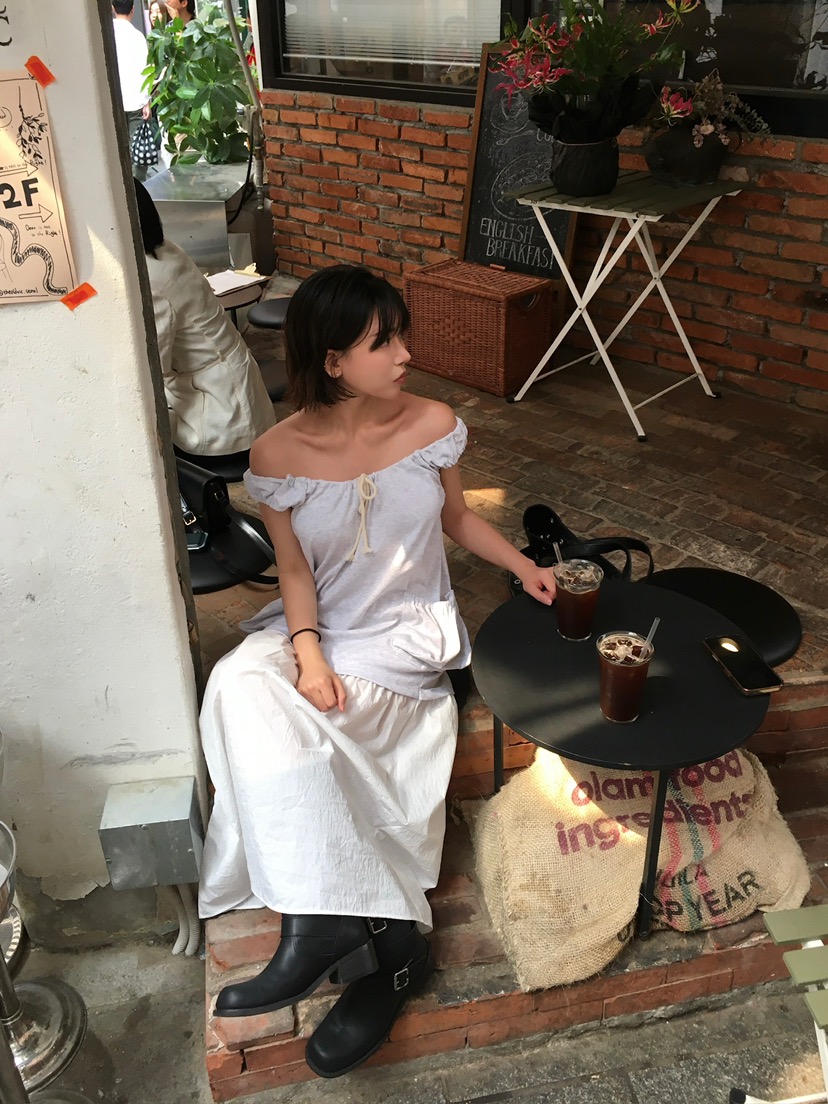 AWESOMESAUCE東大門㊣實拍女裝新品時尚25春夏熱賣人氣連衣裙AWESOME SAUCE連衣裙