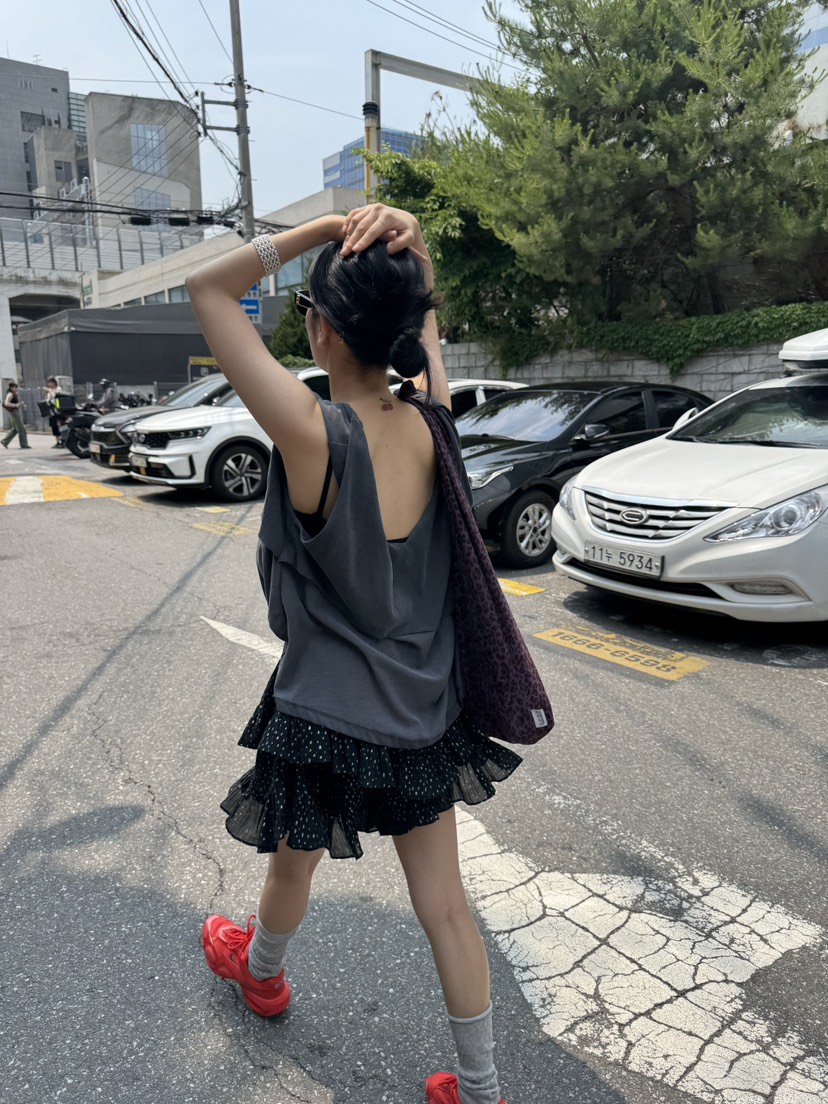 FRANC—L東大門㊣實拍女裝新品推薦真品時尚25春夏熱賣短裙FRANC短裙
