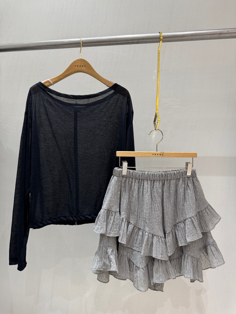 FRANC—L東大門㊣實拍女裝新品推薦真品時尚25春夏熱賣短裙FRANC短裙