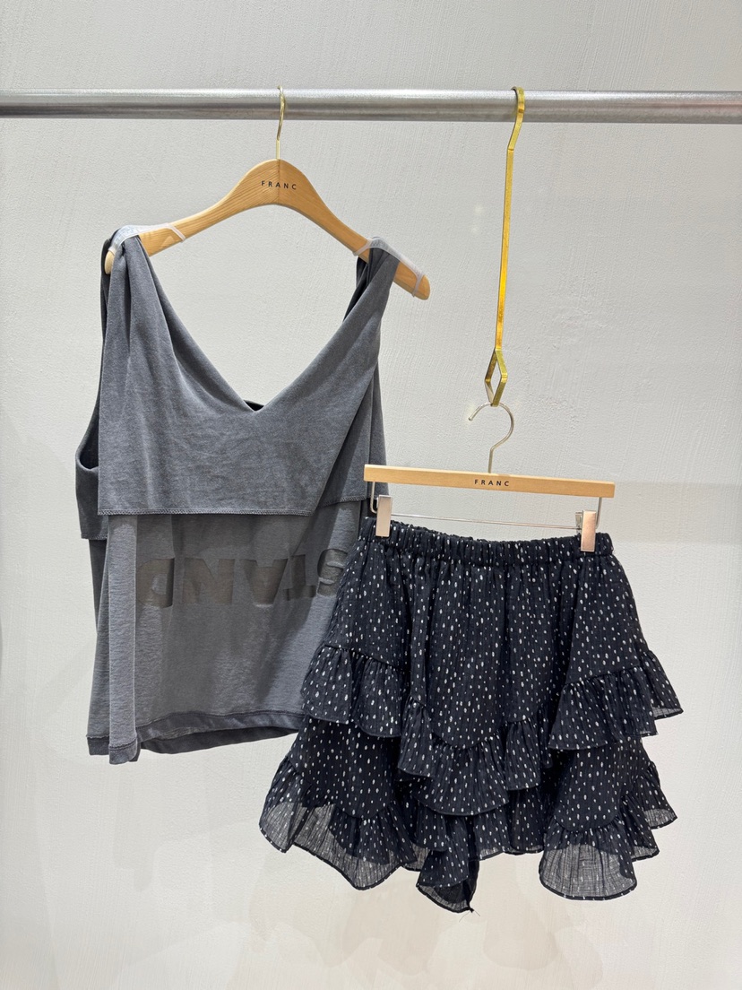 FRANC—L東大門㊣實拍女裝新品推薦真品時尚25春夏熱賣短裙FRANC短裙