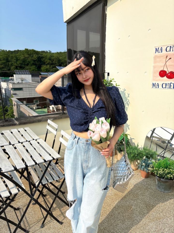 mars韓國直郵㊣女裝新款休閑職業真品25春夏時尚襯衫蕾絲衫mars襯衫/蕾絲衫
