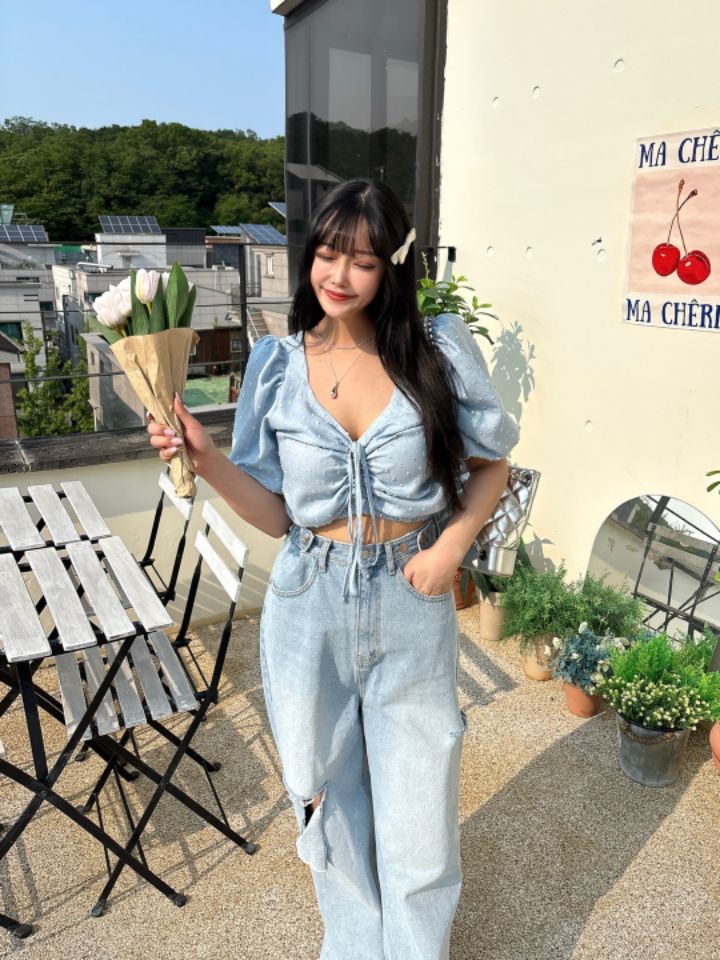mars韓國直郵㊣女裝新款休閑職業真品25春夏時尚襯衫蕾絲衫mars襯衫/蕾絲衫