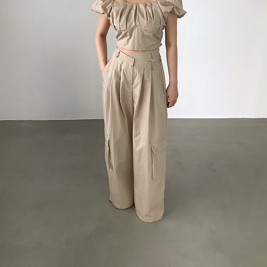 2TWO MOON韓國代購㊣女士新品休閑推薦職業熱賣25春夏休閑褲2TWO MOON休閑褲