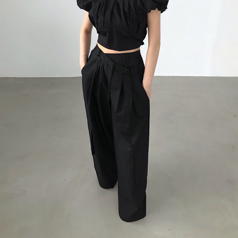 2TWO MOON韓國代購㊣女士新品休閑推薦職業熱賣25春夏休閑褲2TWO MOON休閑褲圖色2