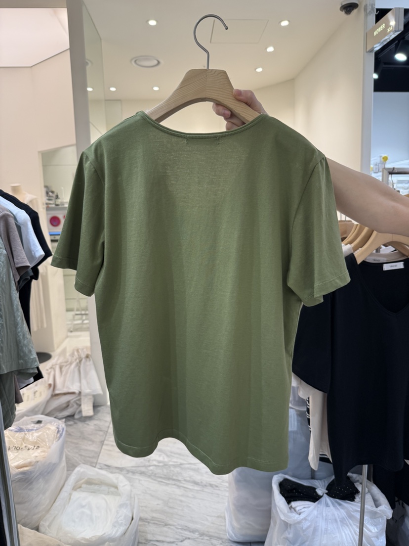 YIKHO STYLE韓國直郵㊣女裝新品真品時尚推薦職業休閑25春夏T恤YIKHO STYLET恤