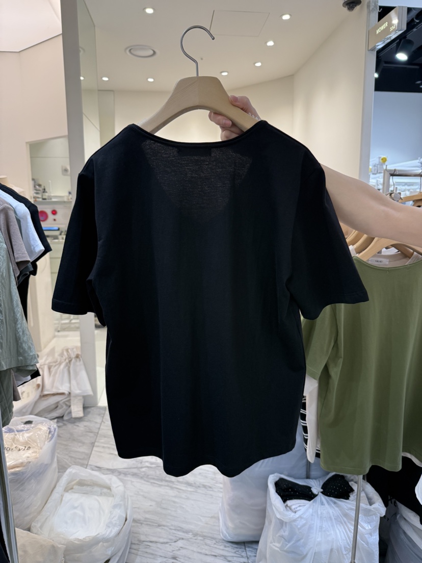 YIKHO STYLE韓國直郵㊣女裝新品真品時尚推薦職業休閑25春夏T恤YIKHO STYLET恤
