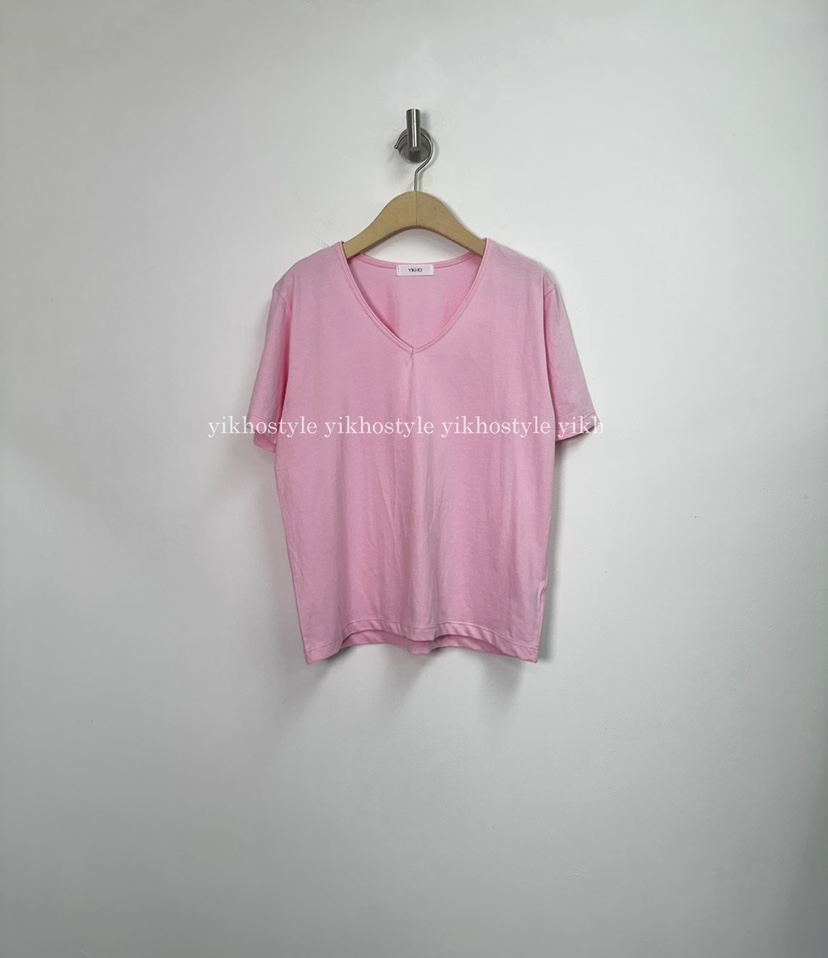 YIKHO STYLE韓國直郵㊣女裝新品真品時尚推薦職業休閑25春夏T恤YIKHO STYLET恤圖色2