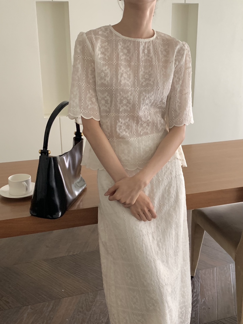 FRILL-T韓國直郵㊣女士新品時尚推薦真品休閑25春夏套裝套裝FRILL-T套裝