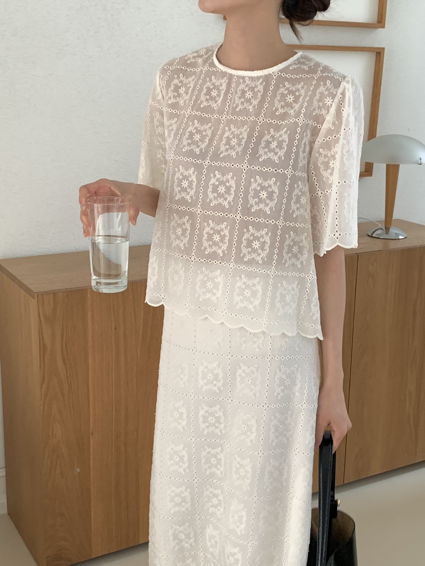 FRILL-T韓國直郵㊣女士新品時尚推薦真品休閑25春夏套裝套裝FRILL-T套裝